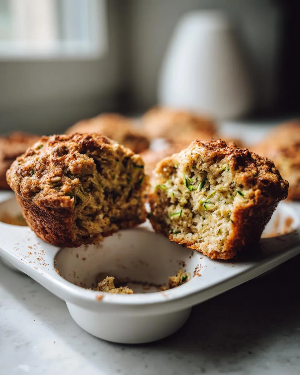 Zucchini Oat Breakfast Muffins - detail 2