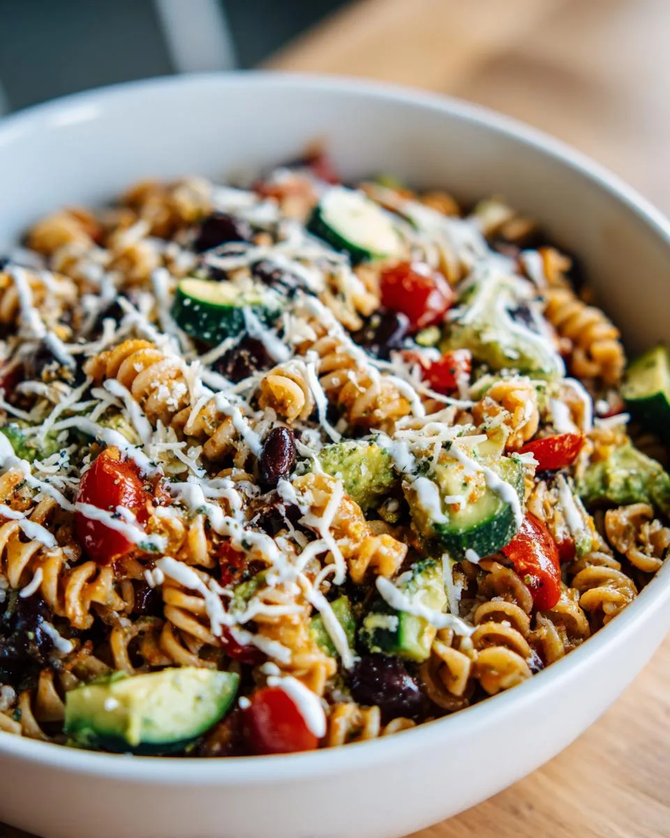 Avocado Lime Pasta Salad Bowl - detail 2