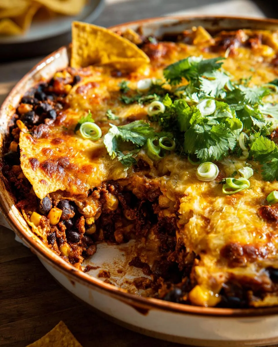 Beef Black Bean Nacho Casserole - detail 3