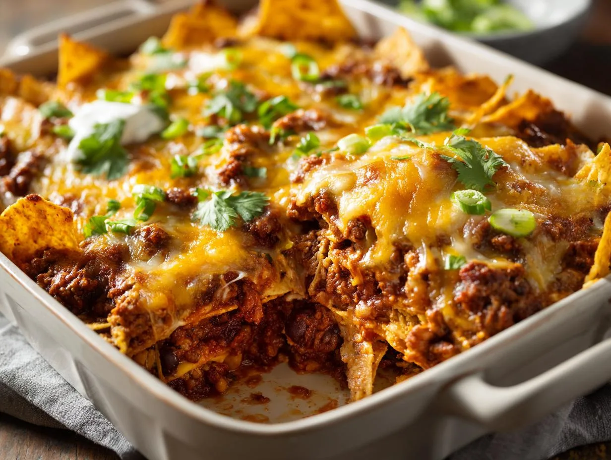 5-Star Beef Black Bean Nacho Casserole Everyone Craves