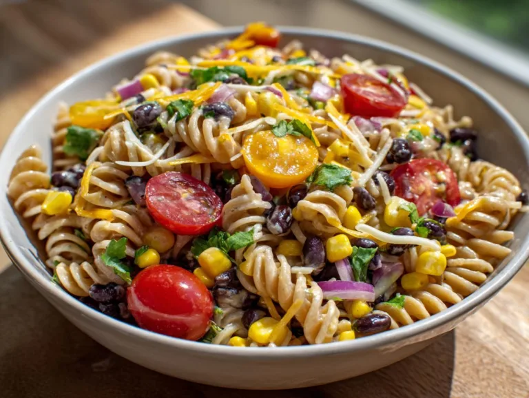 Black Bean Avocado Pasta Salad