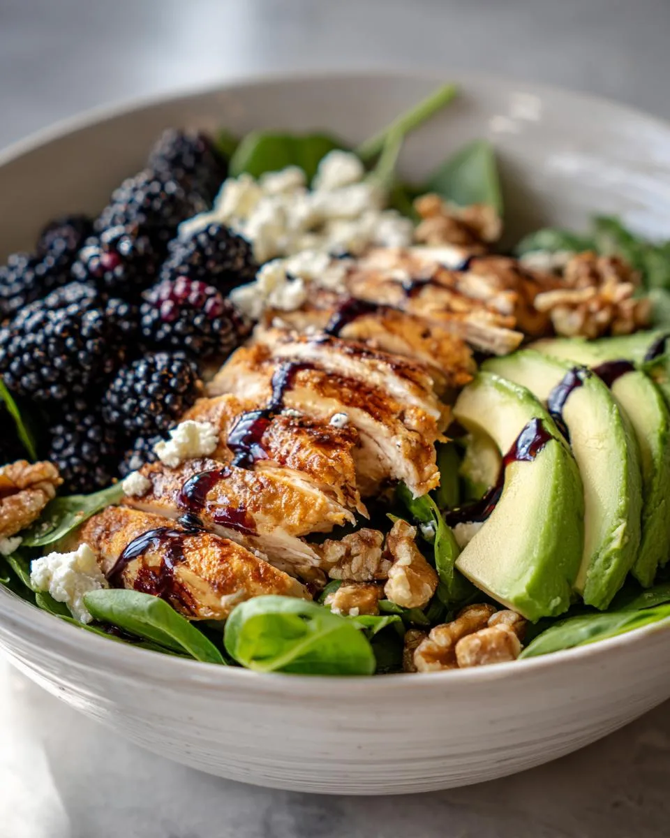 Blackberry Feta Chicken Salad Bowl - detail 1