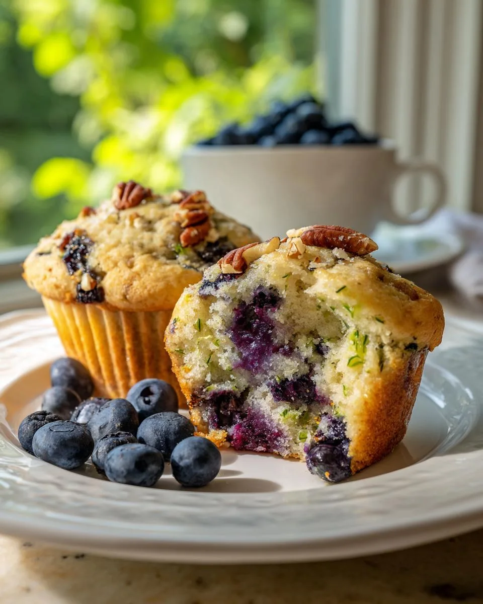 Blueberry Zucchini Muffins - detail 1
