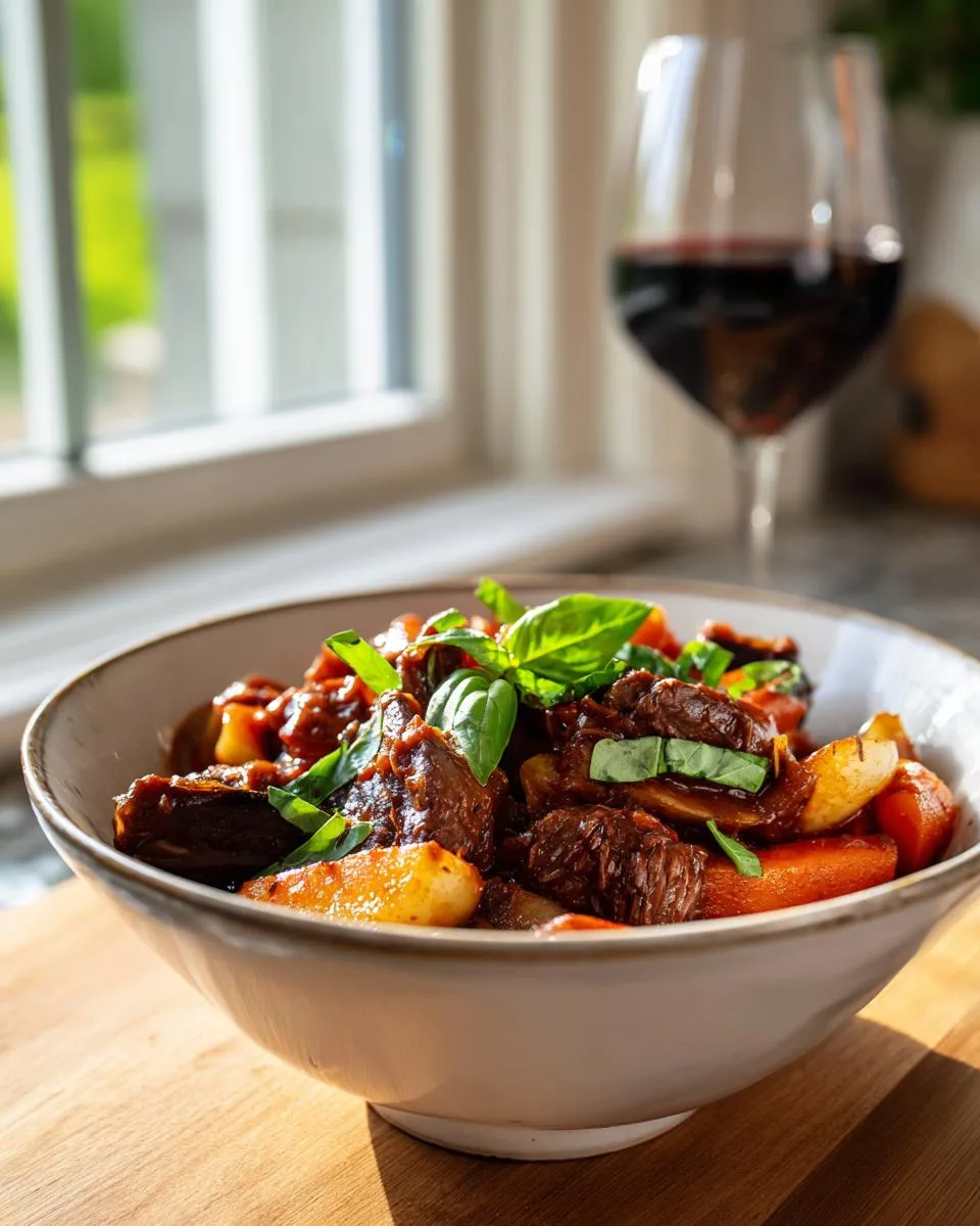 Braised Beef Carrots Turnips - detail 1