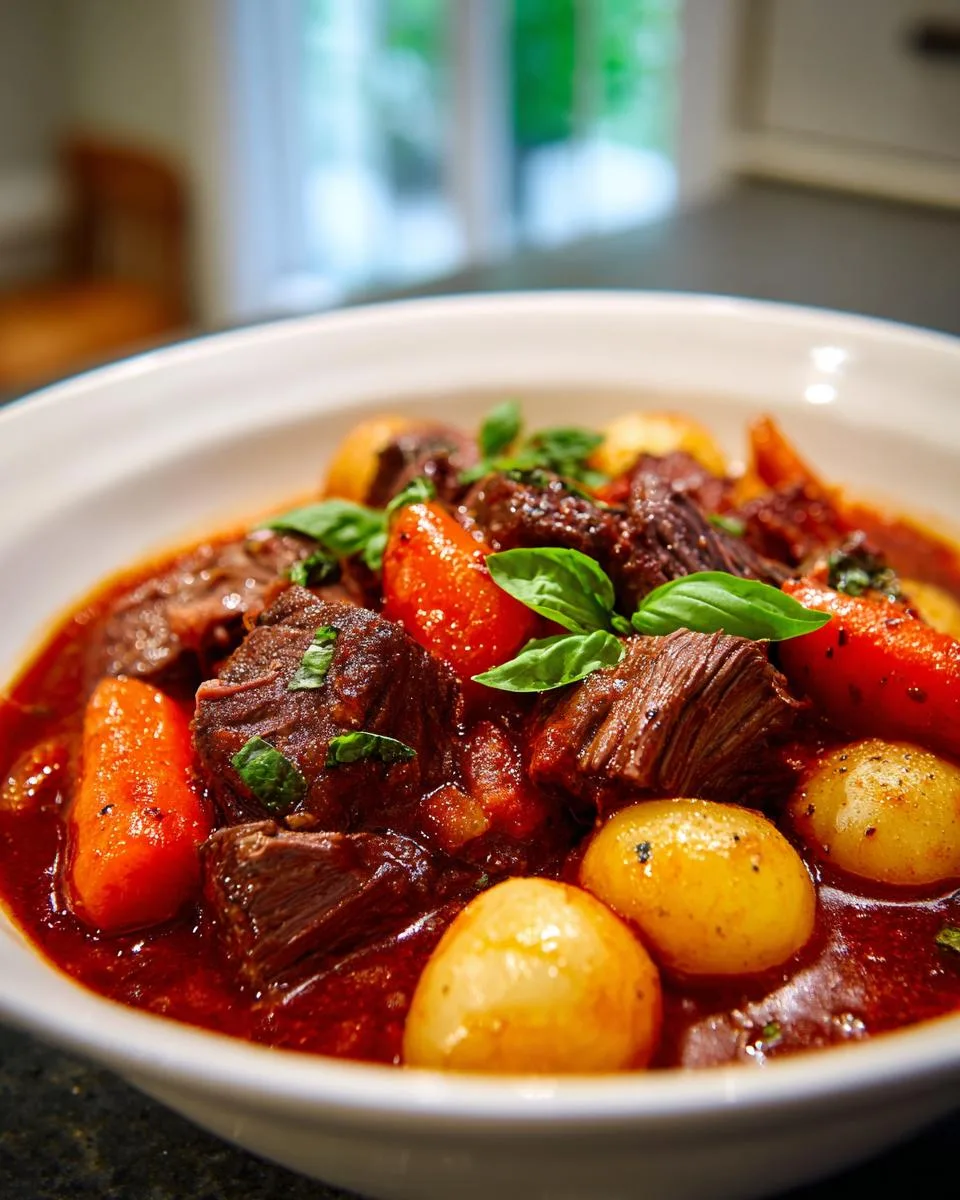 Braised Beef Carrots Turnips - detail 2