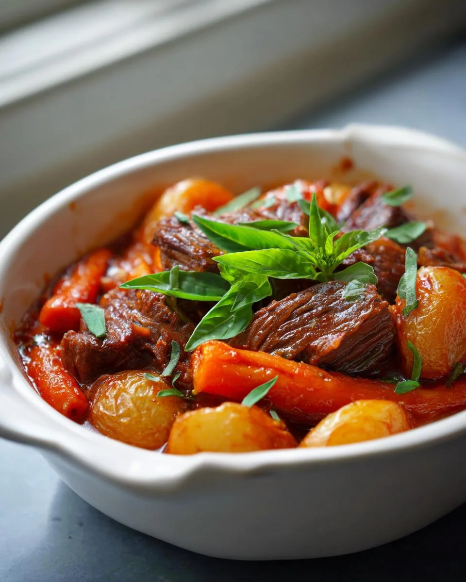 Braised Beef Carrots Turnips - detail 3