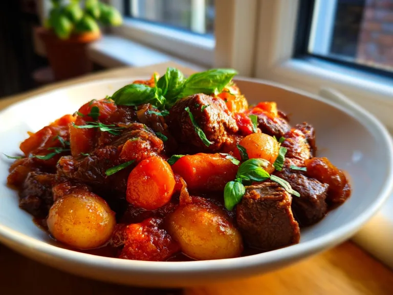 Braised Beef Carrots Turnips
