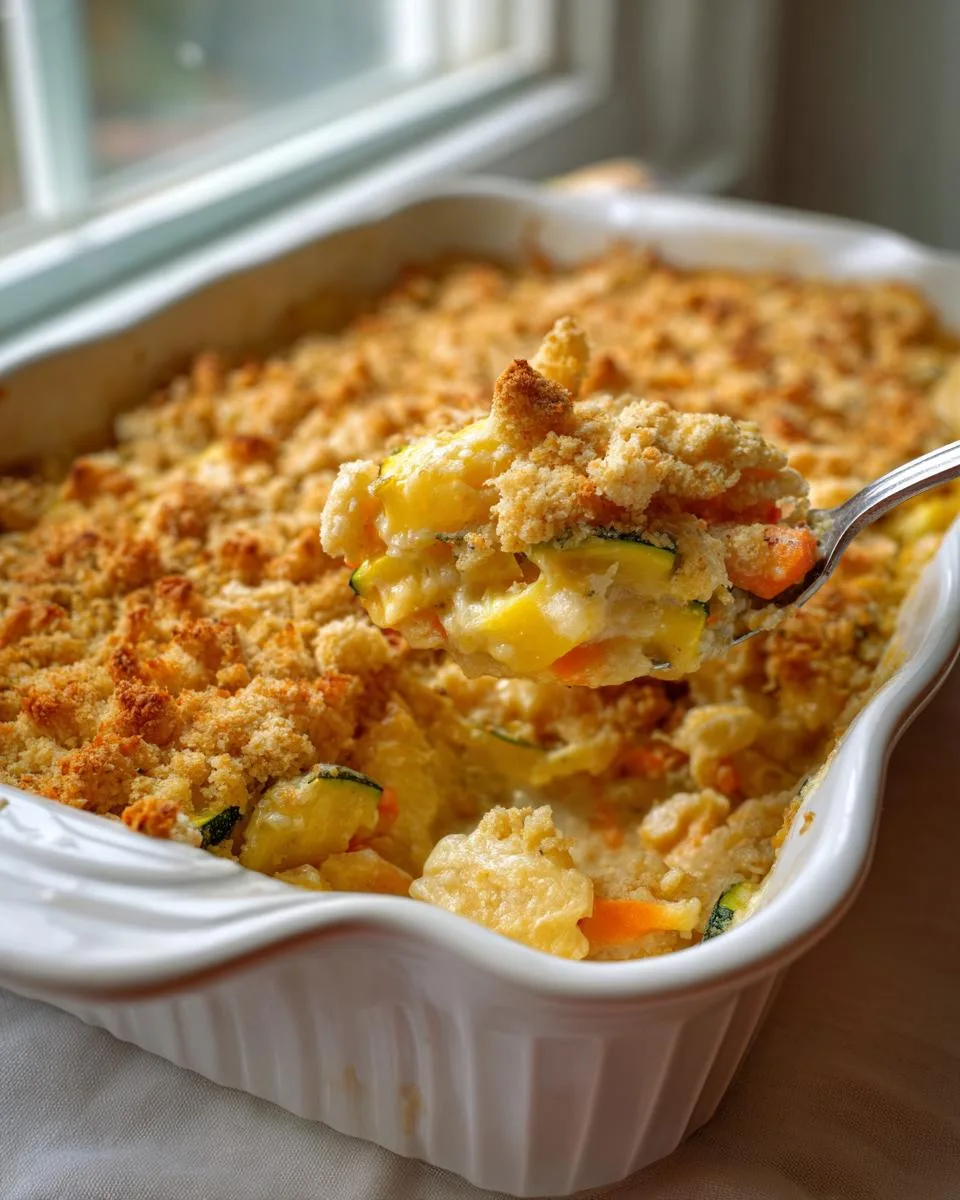 Calico Summer Squash Casserole - detail 1