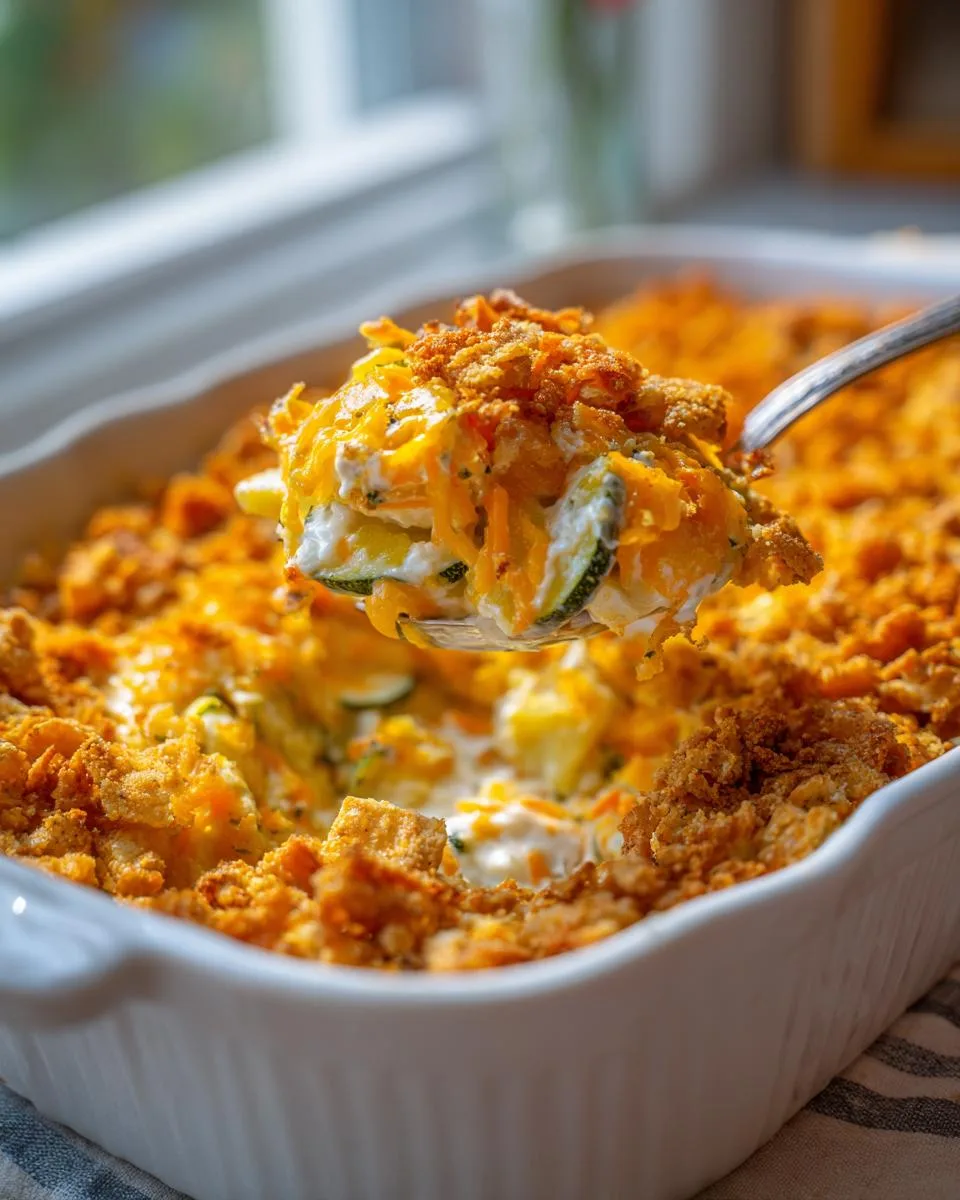 Calico Summer Squash Casserole - detail 3