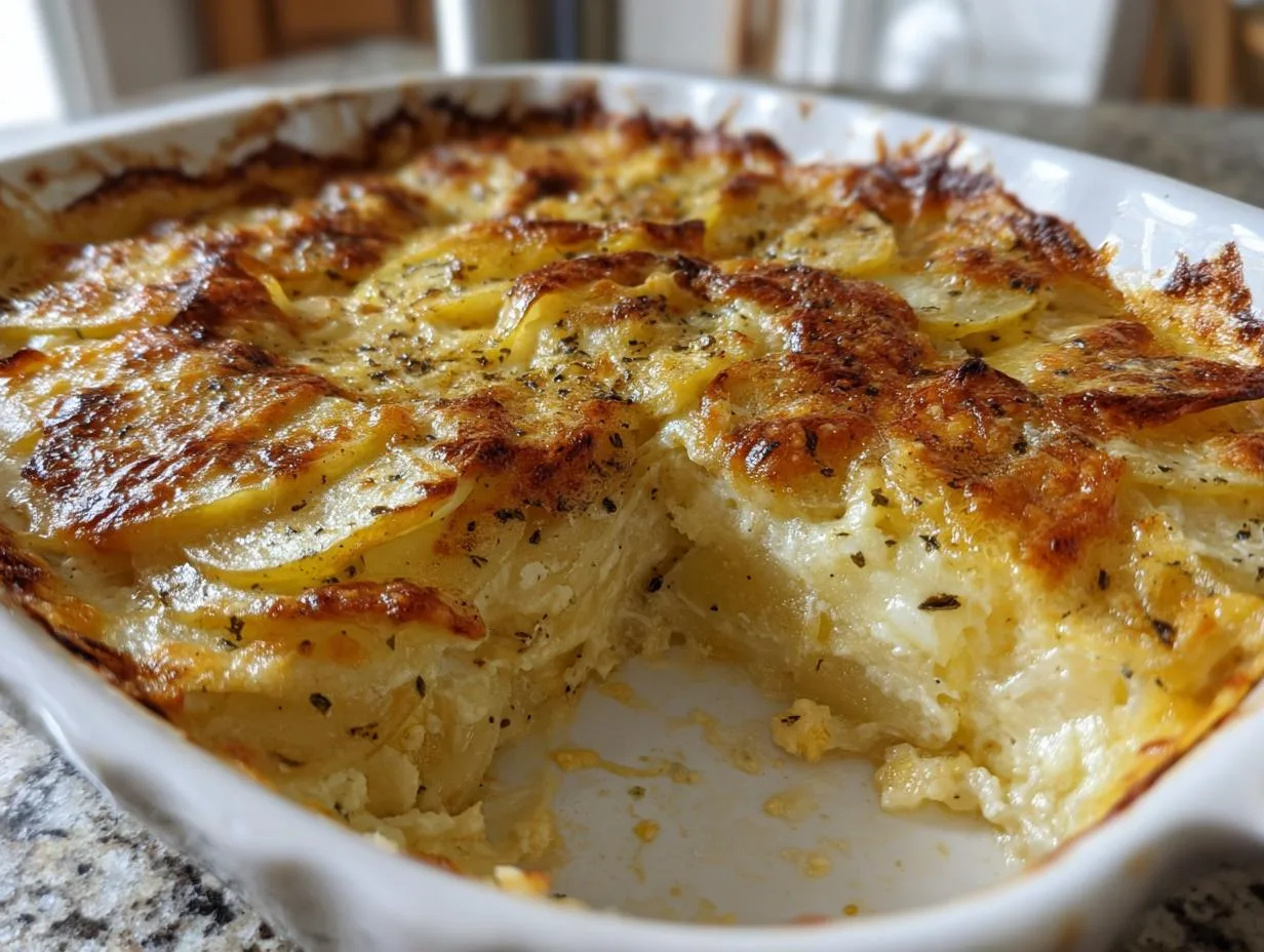 Cheesy Garlic Potatoes Gratin Recipe – Irresistible Comfort