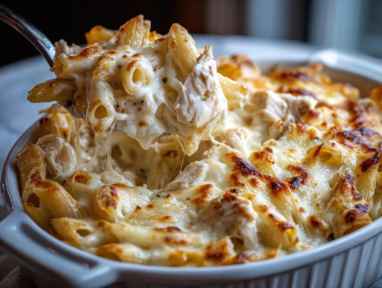 Grandma Jo’s Irresistible Chicken Alfredo Casserole Recipe