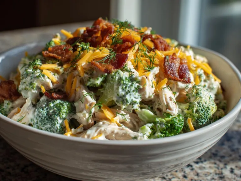 Chicken Broccoli Bacon Protein Salad