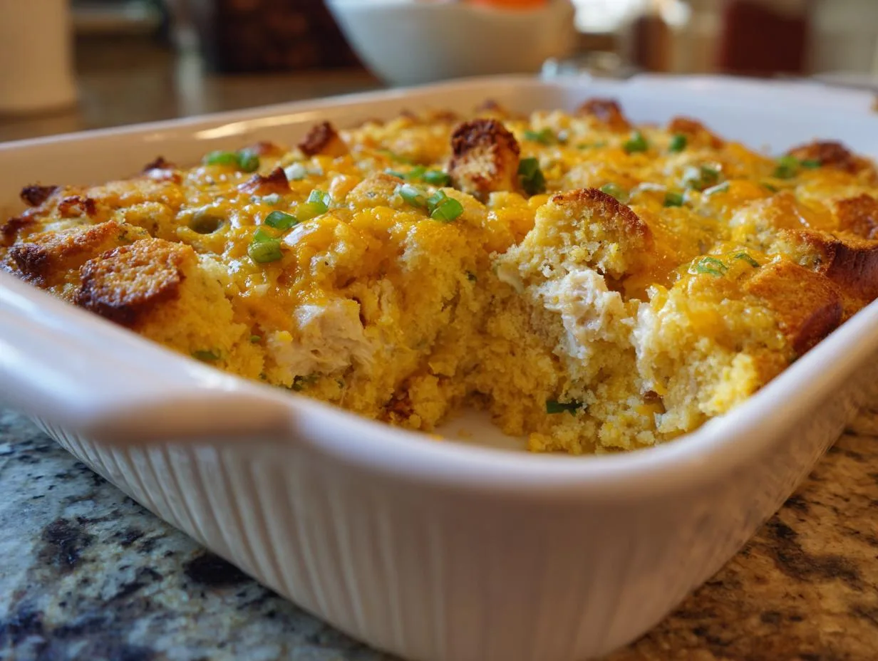 Irresistible 15-Minute Chicken Cornbread Casserole