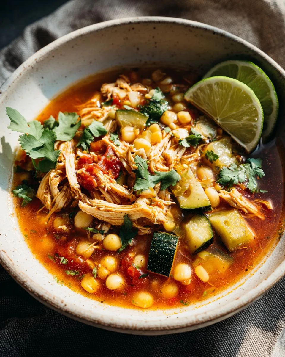 Chicken Soup Zucchini Hominy - detail 1