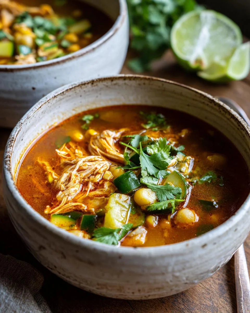 Chicken Soup Zucchini Hominy - detail 2