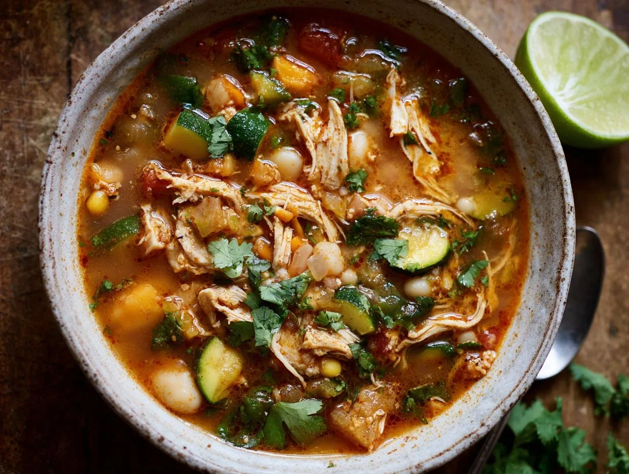 Grandma Jo’s 3-Hour Chicken Soup Zucchini Hominy Bliss