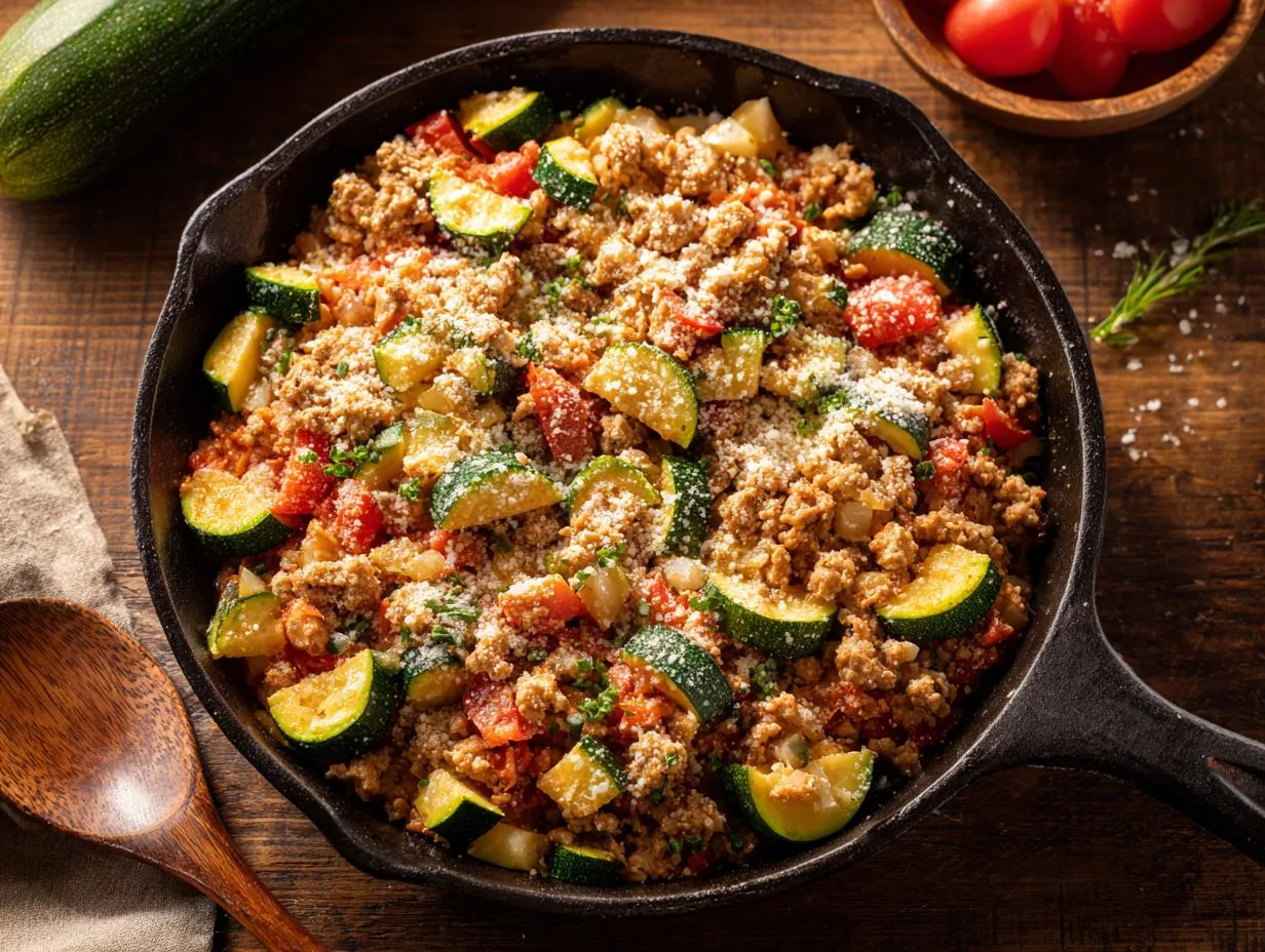 Hearty 30-Minute Chicken Zucchini Skillet Dinner Recipe