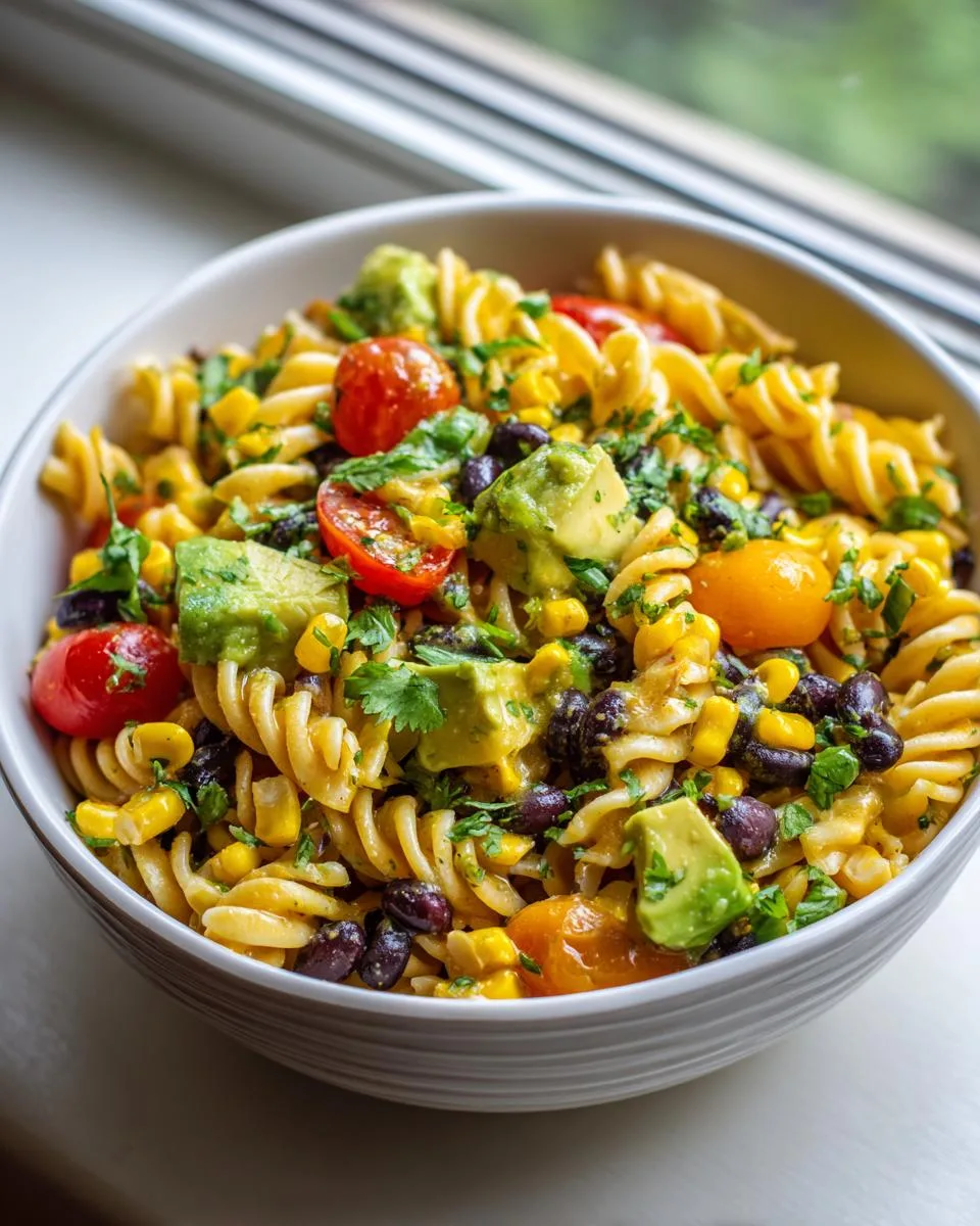 Corn Black Bean Pasta Salad - detail 3