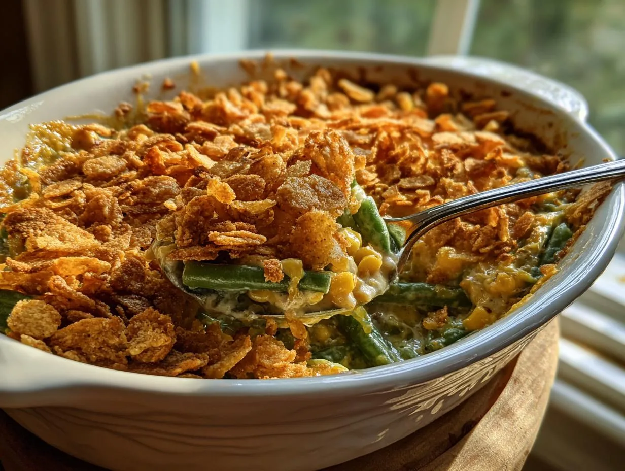 Grandma Jo’s Irresistible Corny Green Bean Casserole Recipe