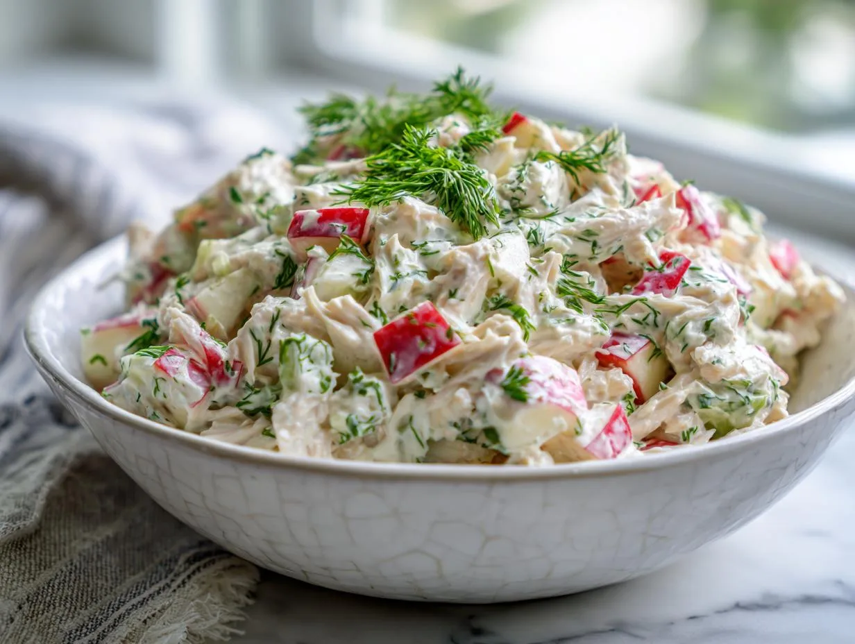 15-Minute Creamy Cottage Cheese Apple Chicken Salad Magic