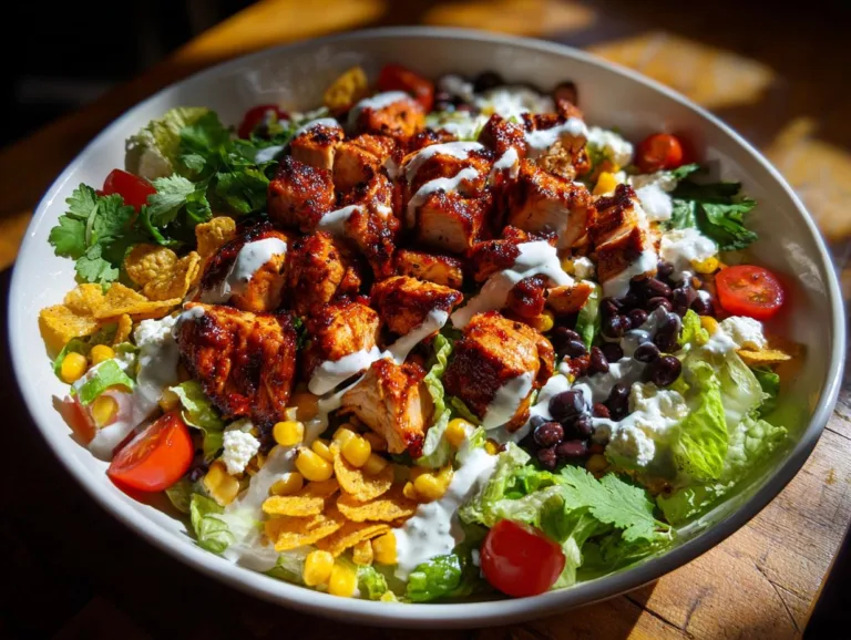 Cottage Cheese BBQ Chicken Salad