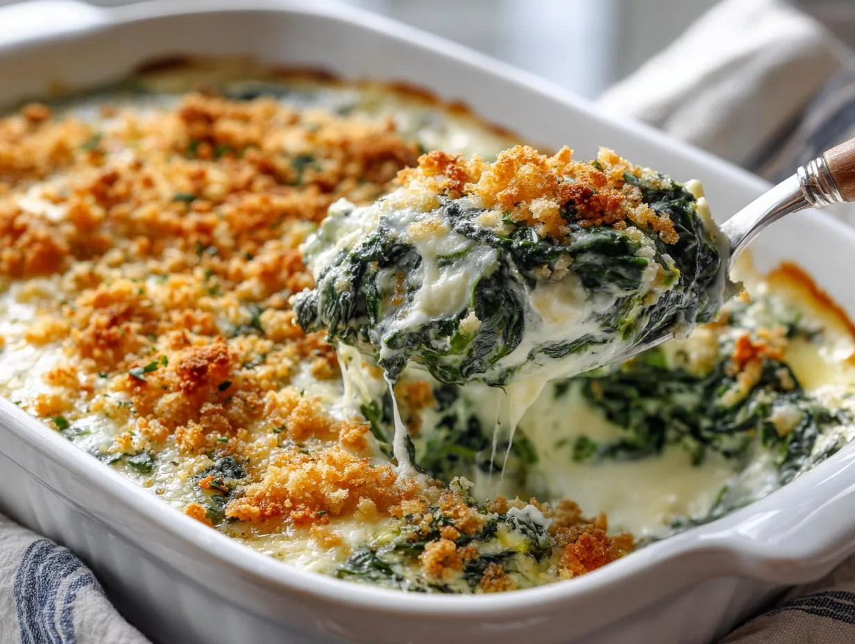 Creamy Parmesan Spinach Bake Will Steal Your Heart
