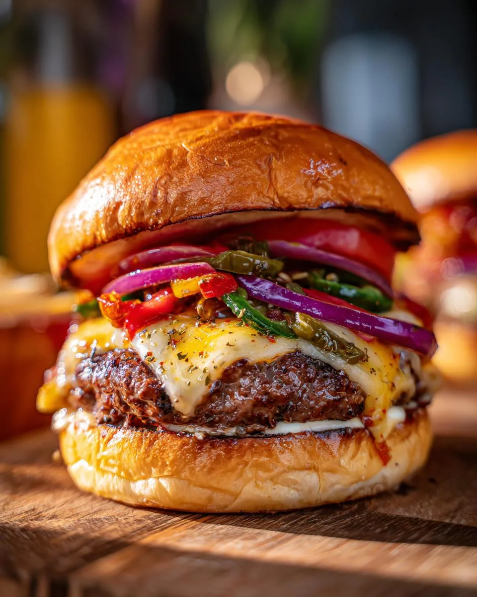 Fajita Cheeseburger Dinner Recipe - detail 3