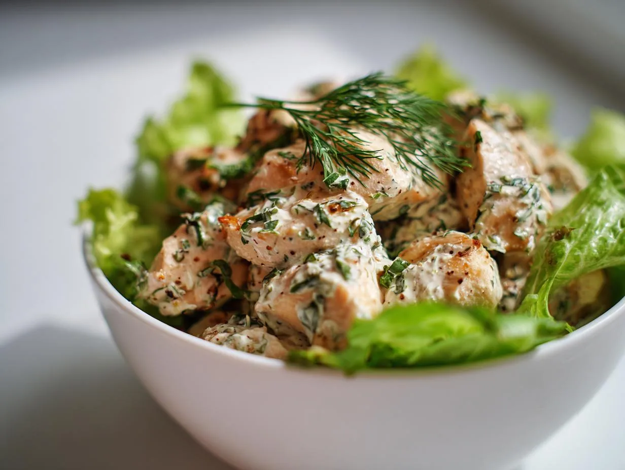 Irresistible Fresh Herb Chicken Salad Bowl in 10 Minutes