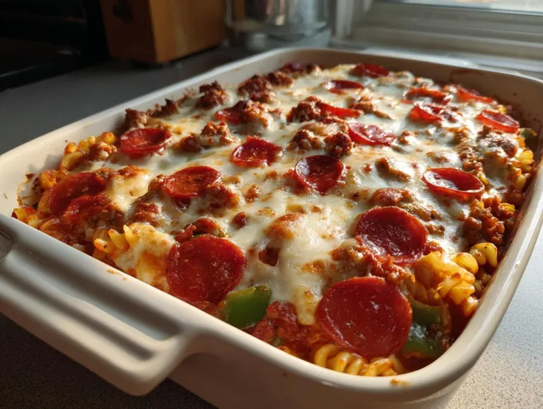 Ground Beef Pizza Casserole
