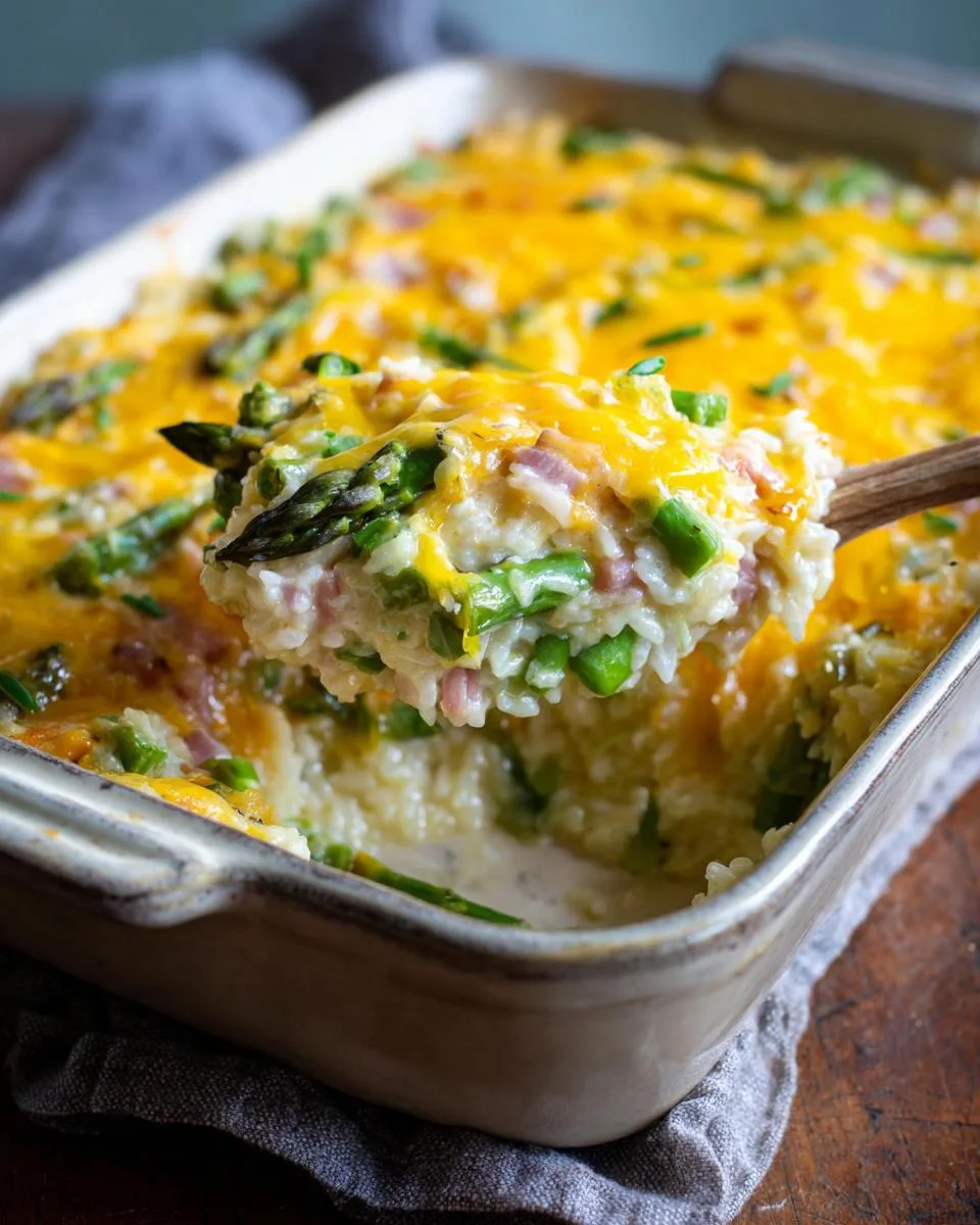 Ham Asparagus Rice Casserole - detail 3