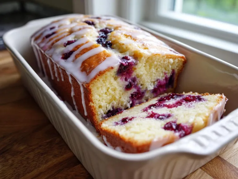 Huckleberry Lemon Breakfast Loaf