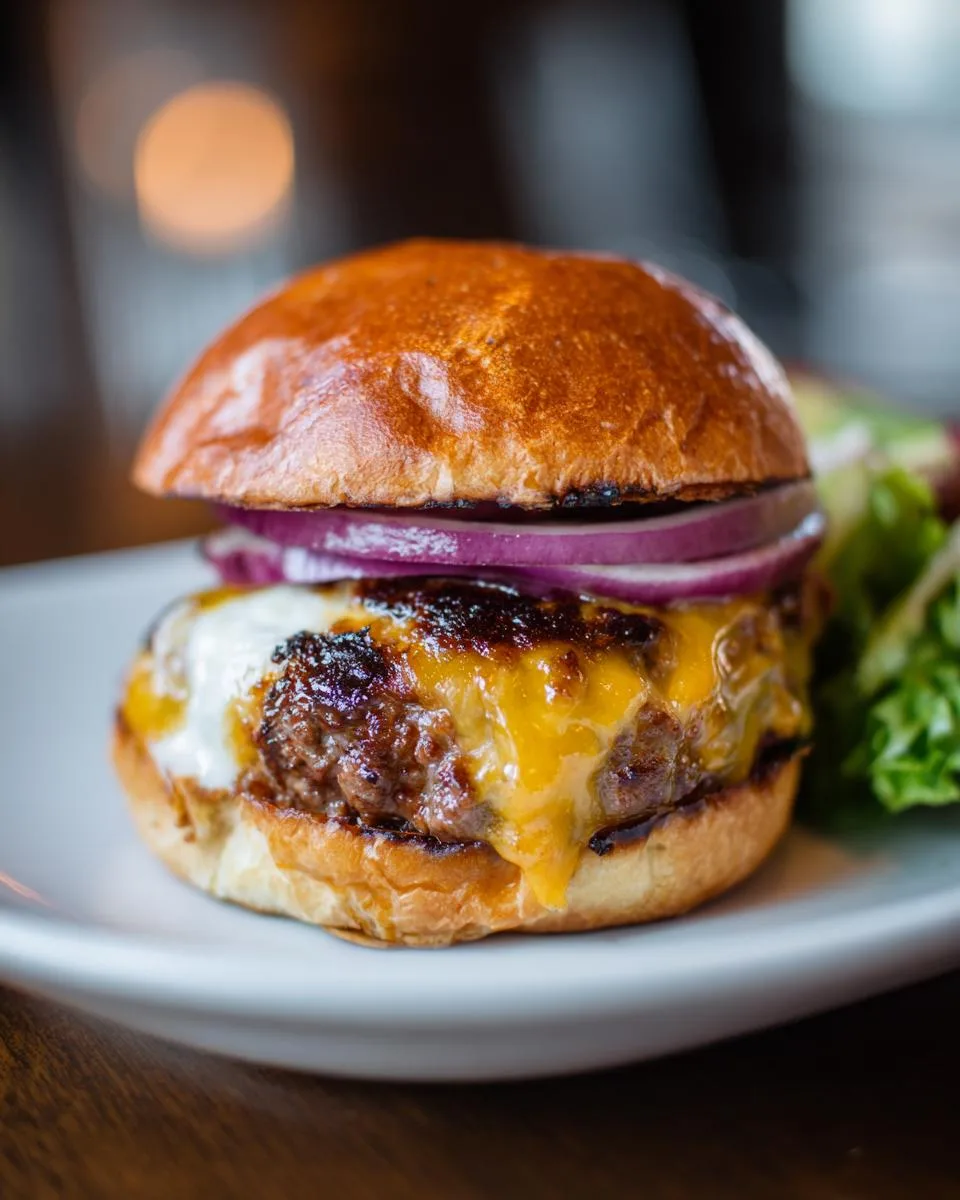 Juicy Lucy Cheddar Burgers - detail 2