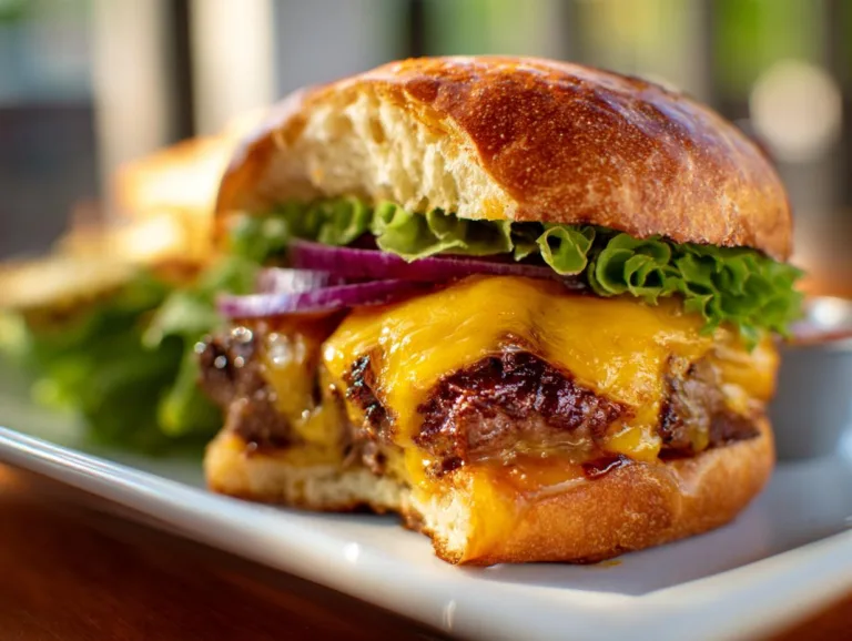 Juicy Lucy Cheddar Burgers
