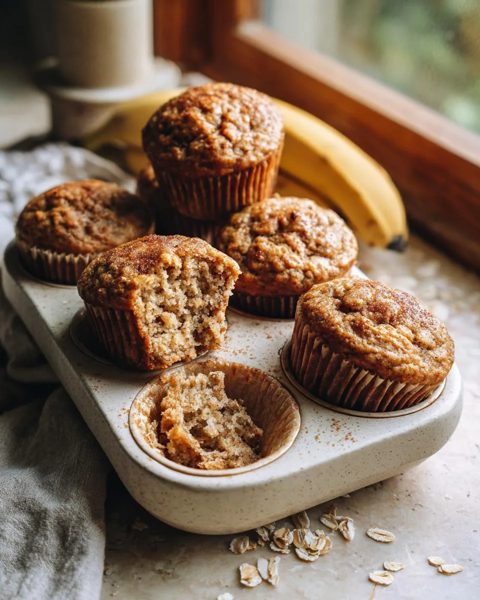 Mini Banana Oat Muffins - detail 2