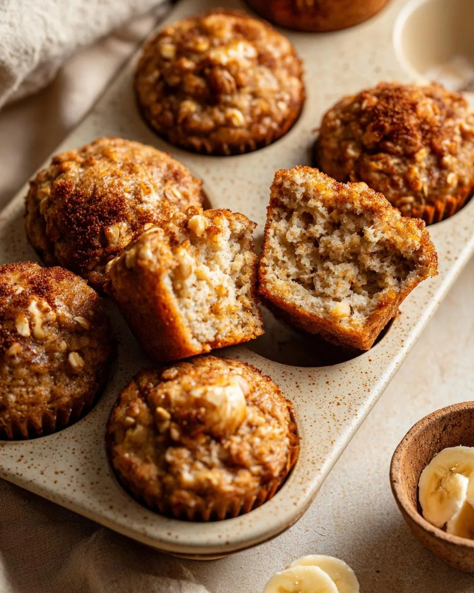 Mini Banana Oat Muffins - detail 3