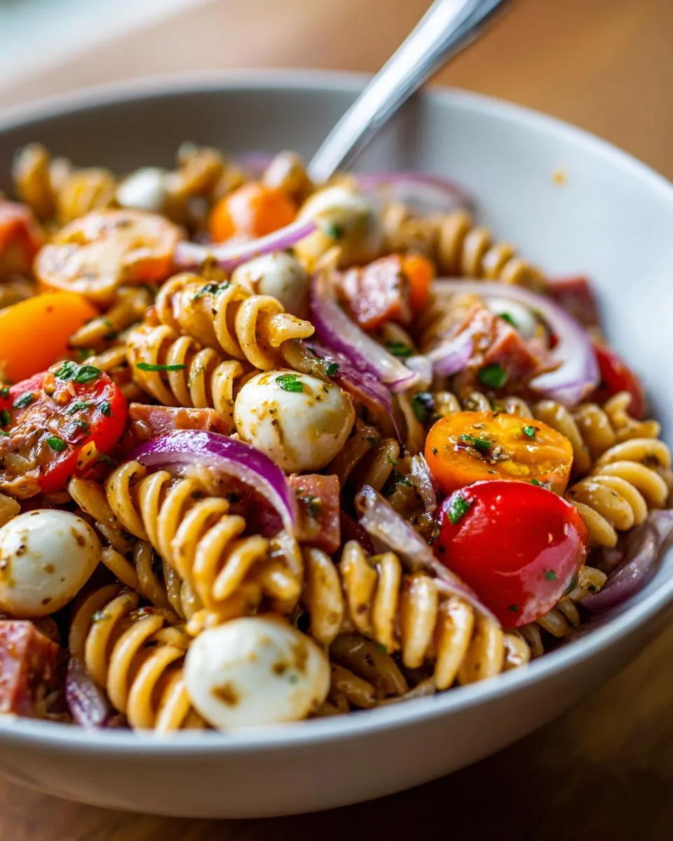 Mozzarella Chickpea Pasta Salad Bowl - detail 1