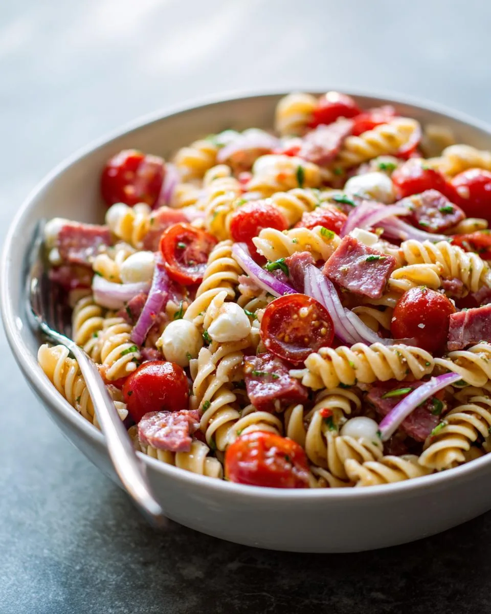 Mozzarella Chickpea Pasta Salad Bowl - detail 3