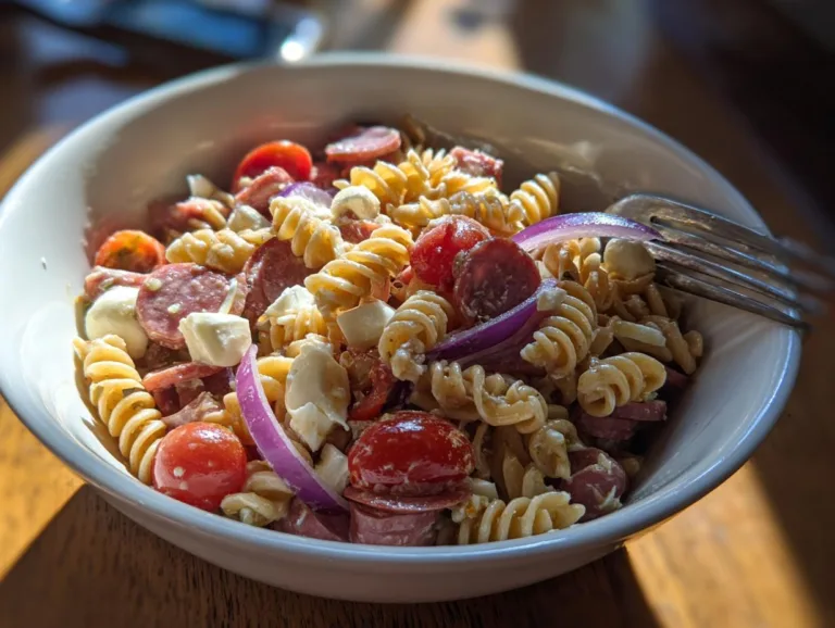 Mozzarella Chickpea Pasta Salad Bowl
