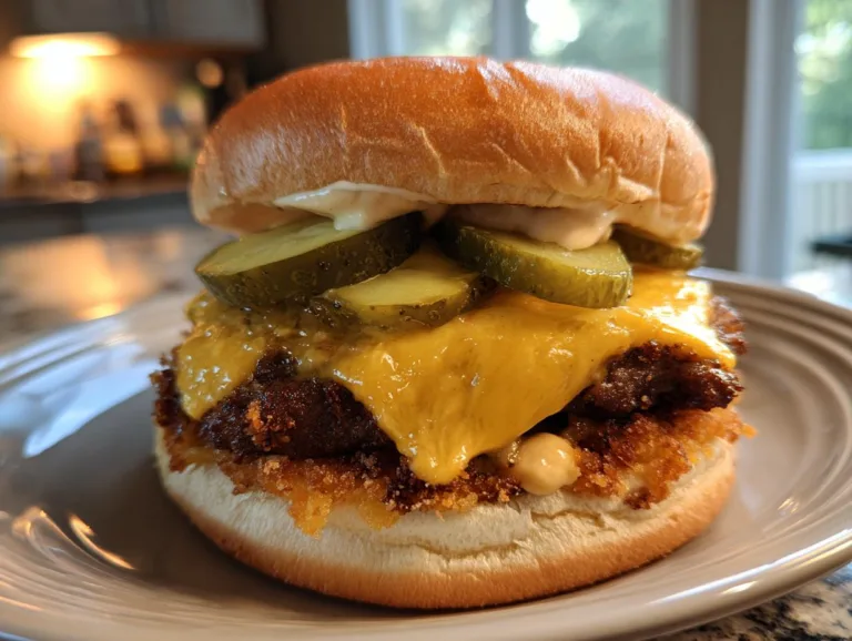 Pickle Crustburger Dinner Recipe