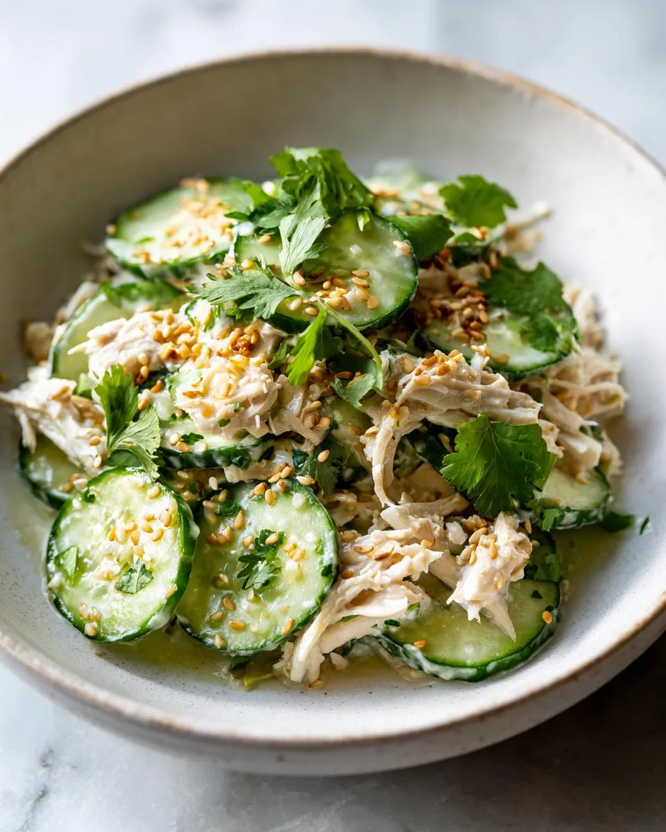 Ranch Cucumber Chicken Salad Bowl - detail 3
