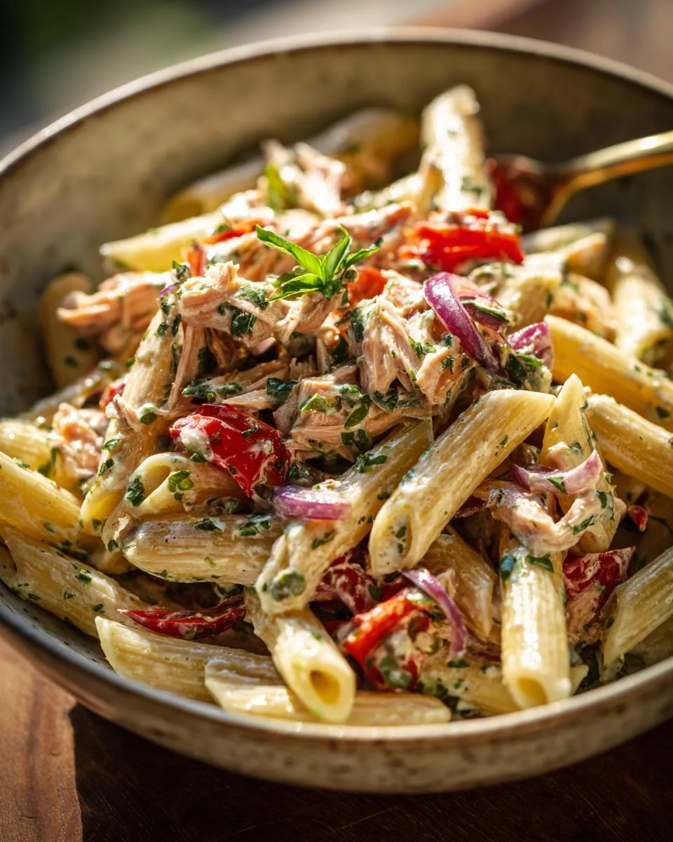 Roasted Pepper Tuna Pasta Salad - detail 1