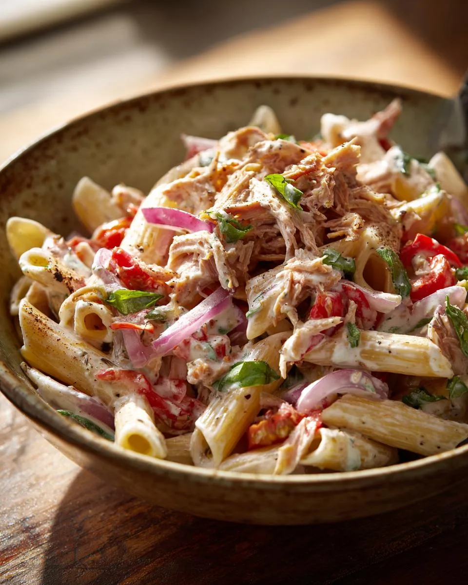 Roasted Pepper Tuna Pasta Salad - detail 2