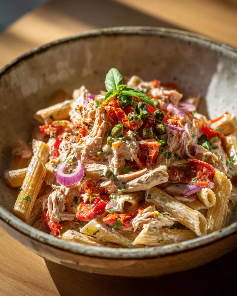 Roasted Pepper Tuna Pasta Salad - detail 3