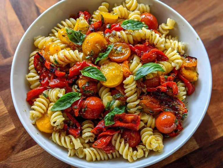 Roasted Red Pepper Pasta Salad