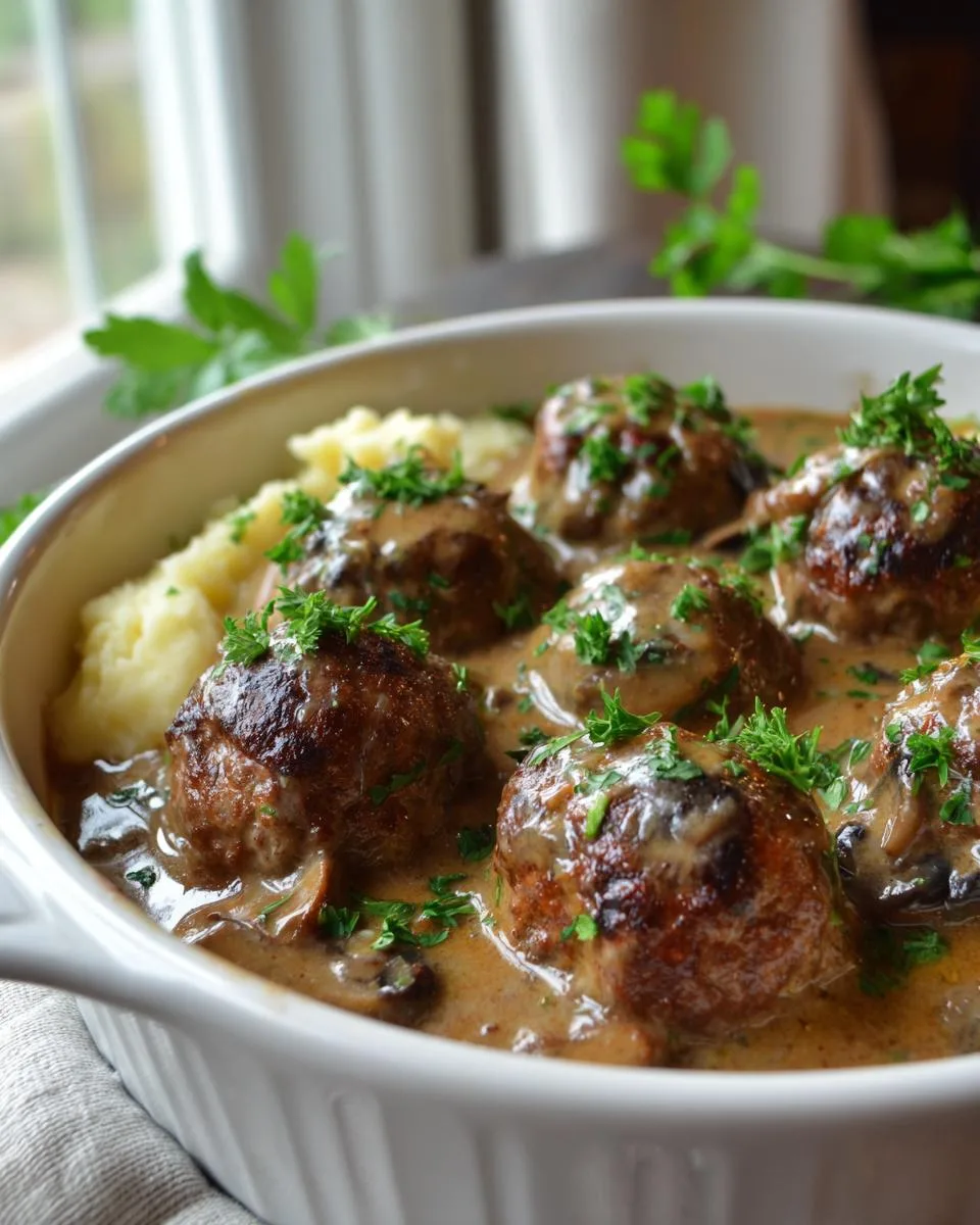 Salisbury Steak Meatballs Recipe - detail 3
