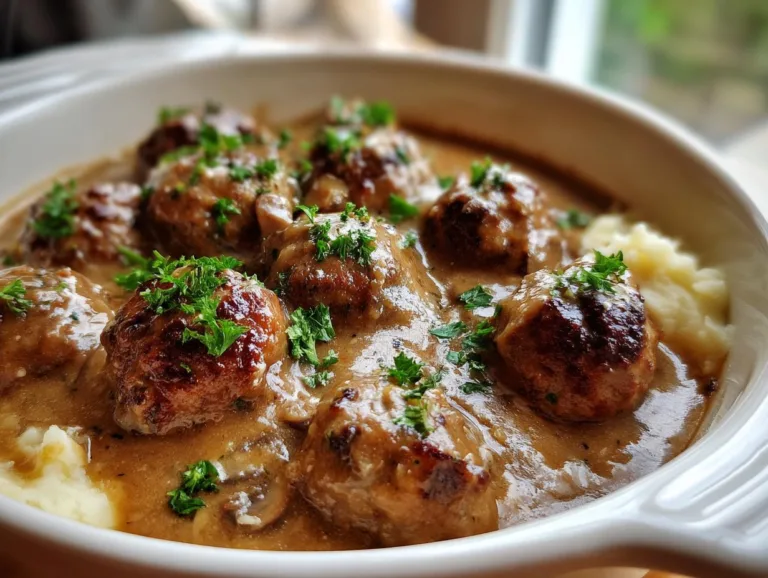 Salisbury Steak Meatballs Recipe