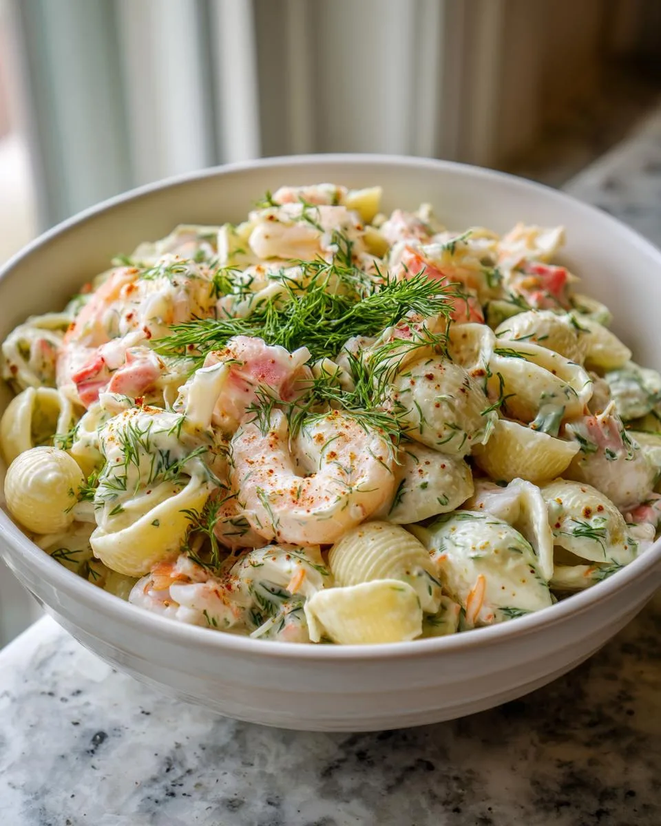 Seafood Pasta Salad Meal Prep - detail 3
