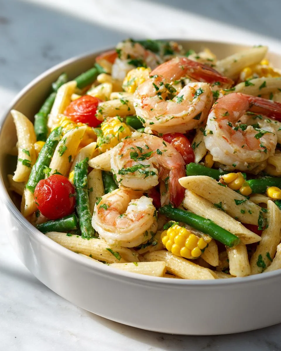 Shrimp Scampi Pasta Salad Bowl - detail 3
