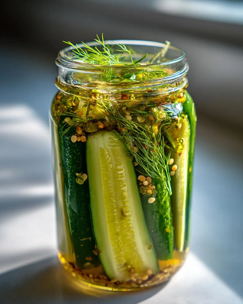 Spicy Refrigerator Pickles - detail 3