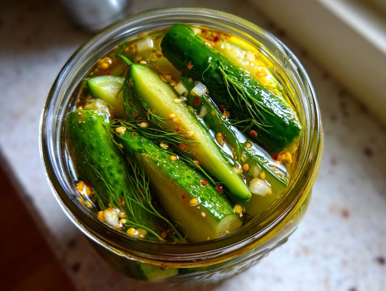 Spicy Refrigerator Pickles Ready in 2 Days – Crunchy